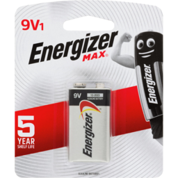 Photo of Energizer Max Alkaline 9v Battery Single Pack