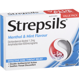 Photo of Strepsils Menthol Mint 36pk