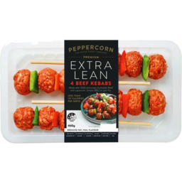 Photo of Peppercorn Food Co Extra Lean 4 Beef Kebabs