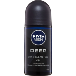 Photo of Nivea Men Deep Anti Perspirant With Black Carbon & Antibacterial Roll On 50ml
