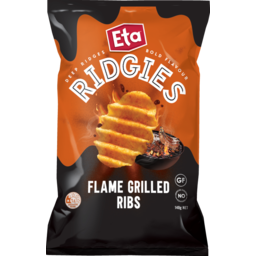 Photo of Eta Potato Chips Ridgies Flame Grilled Ribs 140g