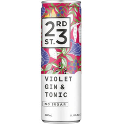 Photo of 23rd Street Violet & Tonic Cans