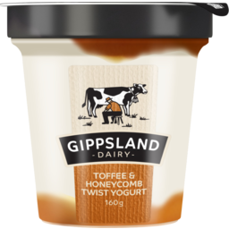 Photo of Gippsland Dairy Toffee & Honeycomb Twist Yogurt