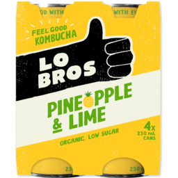 Photo of Lobros Komucha Pine Lime 4 Pack