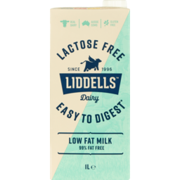 Photo of Liddells Lactose Free Low Fat Milk 1l
