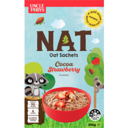 Photo of Uncle Tobys Nat Cocoa Strawberry Oat Sachets 8 Pack 240g