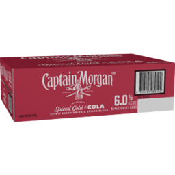 Photo of Captain Morgan Rum & Cola 6% Can 24pk