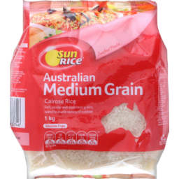 Photo of S/Rice White Med Grain Rice 1kg