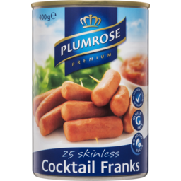 Photo of Plumrose 25 Skinless Cocktail Franks 400g