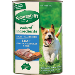 Photo of Natures Gift Loaf With Chicken Vegetables & Rice Dog Food