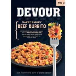Photo of Devour® Naked Smoky Beef Burrito 400gm