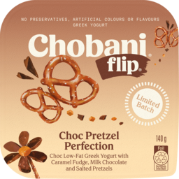 Photo of Chobani Flip Choc Pretzel Perfection Greek Yogurt 140g