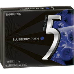 Photo of Wrigley's 5 Gum Blueberry Rush 12pcs 32g