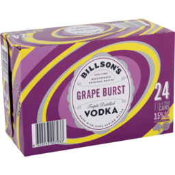 Photo of Billson's Grape Burst Vodka Can 24pk