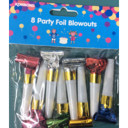 Photo of Korbond Party Foil Blowouts 8pk