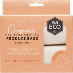 Photo of Ever Eco Reusable Produce Bags - 4 Pack + Storagepouch