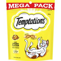 Photo of Temptations Tasty Chicken Flavour Treats For Cats Mega Pack