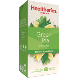 Photo of Healtheries Tea Bags Green & Lemon 20 Pack