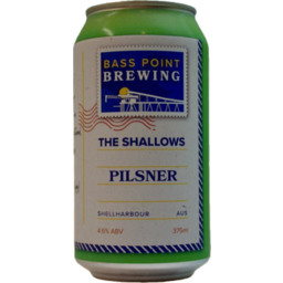 Photo of Bass Point The Shallows Pilsner Can 375ml