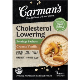 Photo of Carmans Creamy Vanilla Cholesterol Lowering Porridge Sachets 5 Pack 200g