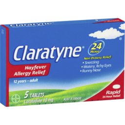 Photo of Claratyne Hayfever Allergy Relief Antihistamine Tablets 5 Pack