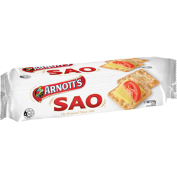 Photo of Arnott's Sao Cracker Biscuits Original 250g 250g