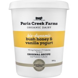 Photo of Paris Creek Farms Organic Bio Dynamic Bush Honey & Vanilla Yogurt