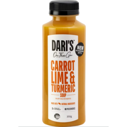 Photo of Dari Kay Soup Carrot Lime Turmeric