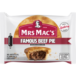 Photo of Mrs Macs Famous Beef Pie 175g