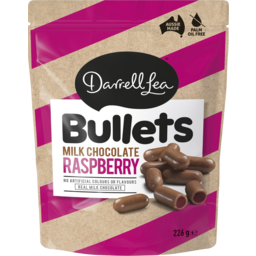 Photo of Darrell Lea Bullets Milk Chocolate Raspberry