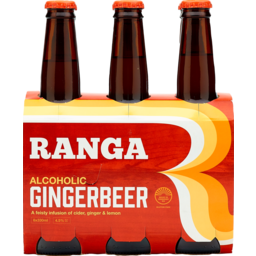 Photo of Ranga Alcoholic Ginger Beer 330ml Bottles 6 Pack 