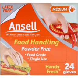 Photo of Ansell Gloves Handy Fresh Disposable 24 Pack