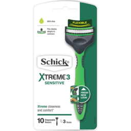 Photo of Schick Xtreme 3 Sensitive Disposable Razor 10 Pack