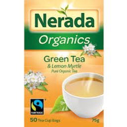 Photo of Nerada Organics Green Tea & Lemon Myrtle Pure Organic Tea 50pk