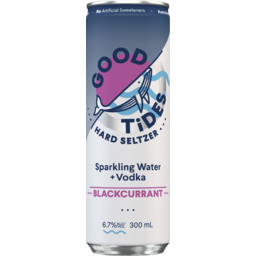 Photo of Good Tides Seltzer Blackcurrant Can