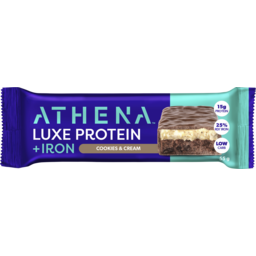 Photo of Athena Bar Luxe Protein+Iron Cookies & Cream