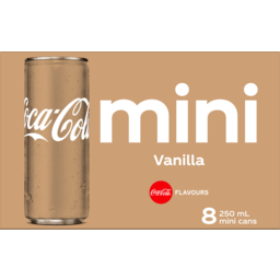 Photo of Coca-Cola Vanilla Soft Drink Multipack Cans 8x250ml 