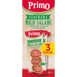 Photo of Primo Stackers Mild Salami Cheddar Cheese & Crackers Multi