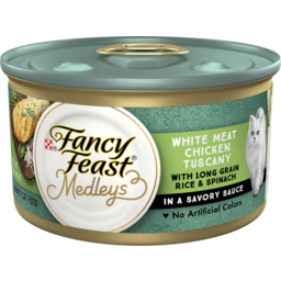 Photo of Fancy Feast Medleys White Meat Chicken Tuscany with Long Grain Rice & Garden Greens in a Savory Sauce