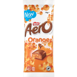 Photo of Nestle Aero Orange Chocolate Block 118g
