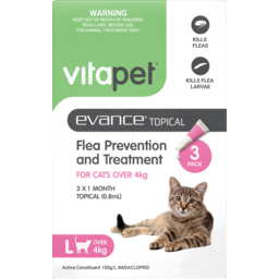 Photo of Vitapet Evance Cat Flea Treatment, For Cats Over