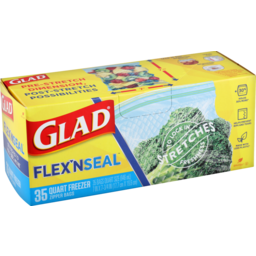 Photo of Glad Flex'n Seal Freezer Bags 35 Pack