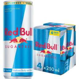 Photo of Red Bull Energy Drink Sugar Free 4 x 250ml