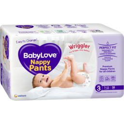 Photo of Babylove Nappy Pants Size 3 (7-11kg), 38 Pack 38pk