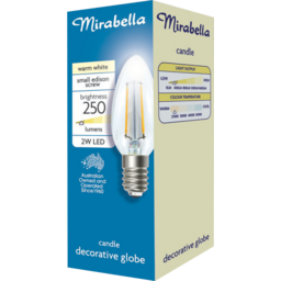 Photo of Mirabella Led Candle Fila Es Ww Globe 1 Pack