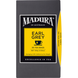 Photo of Madura Tea Bag Earl Grey 50pk