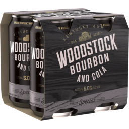Photo of Woodstock Bourbon & Cola 6% Cans 