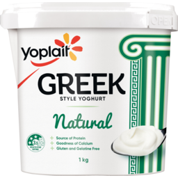 Photo of Yoplait Yoghurt Greek Style Natural 1kg