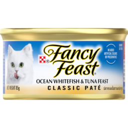 Photo of Purina Fancy Feast Ocean Whitefish & Tuna Feast Classic Pate Cat Food