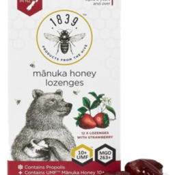 Photo of 1839 Manuka Honey Umf 10 + Lozengers Strawberry For Kids 12pk